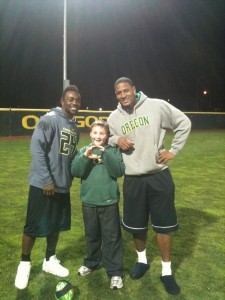 Kanen Rossi and Oregon Duck Players