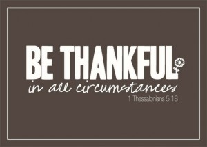 be thankful