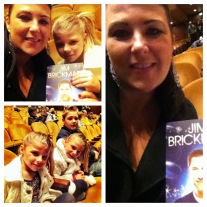 Sarah Centrella's kids at Jim Brickman concert