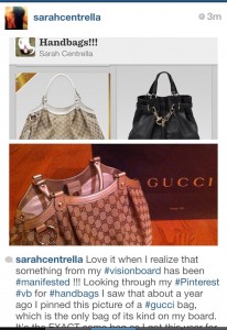 Sarah Centrella manifest Gucci Bag #HBRMethod