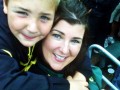 Sarah Centrella Oregon Ducks game with Kanne