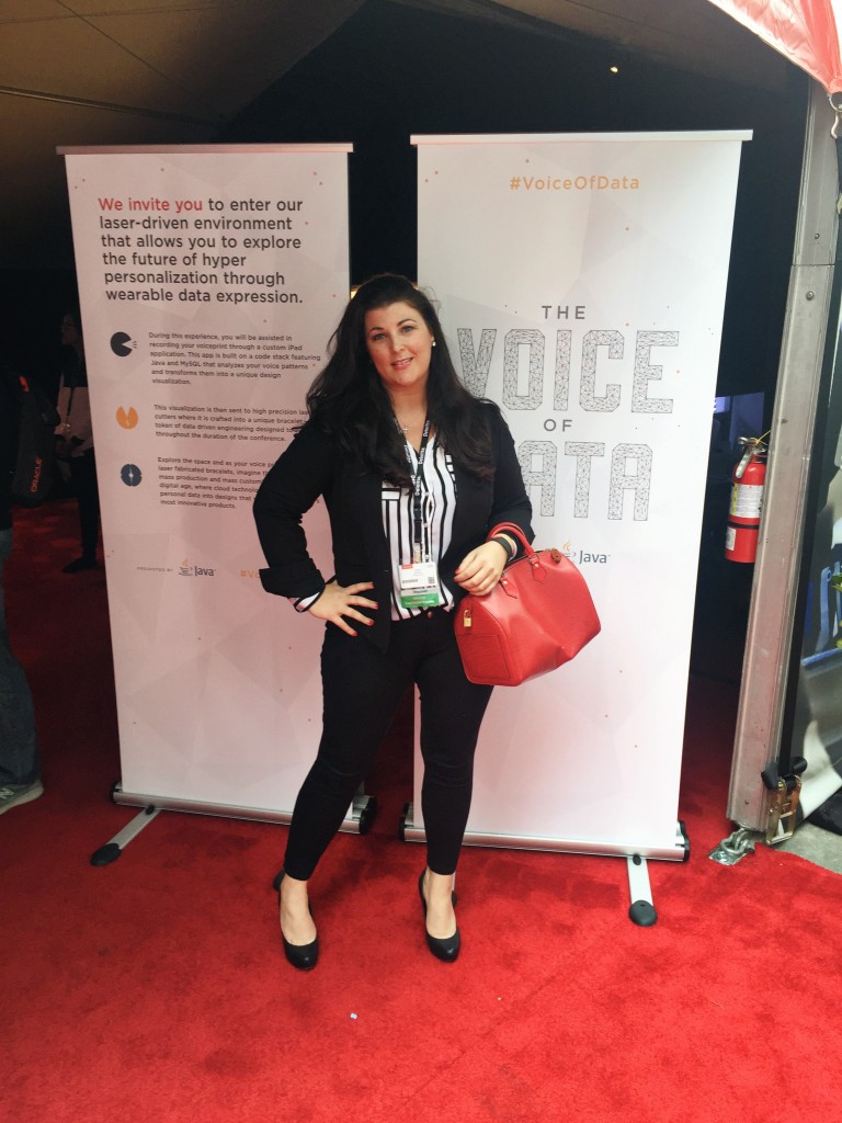 On the Oracle red carpet for "Voice of Data"